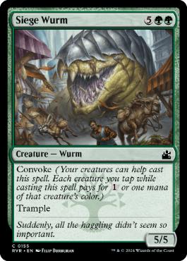 【ENG】【Foil】《包囲ワーム/Siege Wurm》[RVR]