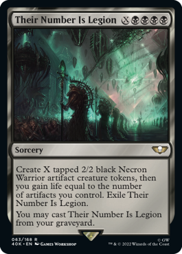 【ENG】【Foil】■サージ■《彼らの数は兵団に値する/Their Number Is Legion》[40K]