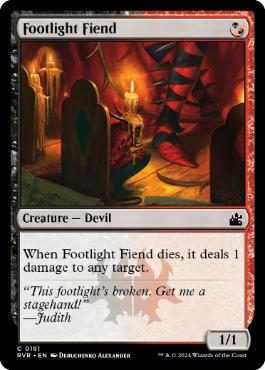 【ENG】【Foil】《脚光の悪鬼/Footlight Fiend》[RVR]