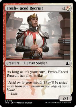 【ENG】【Foil】《初々しい補充兵/Fresh-Faced Recruit》[RVR]