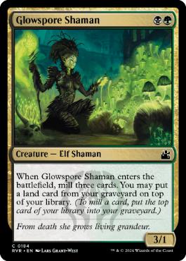 【ENG】【Foil】《光胞子のシャーマン/Glowspore Shaman》[RVR]
