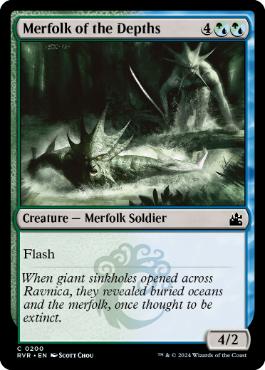【ENG】【Foil】《深みのマーフォーク/Merfolk of the Depths》[RVR]