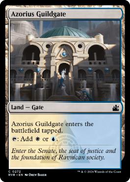 【ENG】【Foil】《アゾリウスのギルド門/Azorius Guildgate》[RVR]