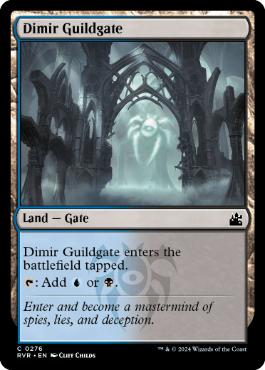 【ENG】【Foil】《ディミーアのギルド門/Dimir Guildgate》[RVR]