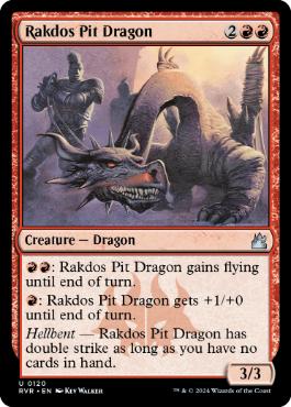 【ENG】【Foil】《ラクドスの地獄ドラゴン/Rakdos Pit Dragon》[RVR]