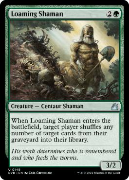 【ENG】【Foil】《土覆いのシャーマン/Loaming Shaman》[RVR]