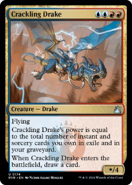 【ENG】【Foil】《弾けるドレイク/Crackling Drake》[RVR]