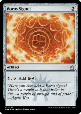 【ENG】【Foil】《ボロスの印鑑/Boros Signet》[RVR]