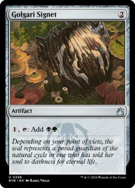 【ENG】【Foil】《ゴルガリの印鑑/Golgari Signet》[RVR]