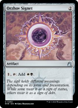 【ENG】【Foil】《オルゾフの印鑑/Orzhov Signet》[RVR]