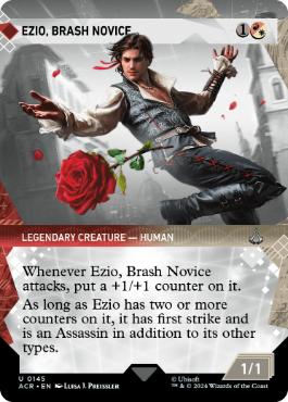 【ENG】【Foil】■ショーケース■《無作法の新米、エツィオ/Ezio, Brash Novice》[ACR]