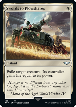 【ENG】《剣を鍬に/Swords to Plowshares》[40K]