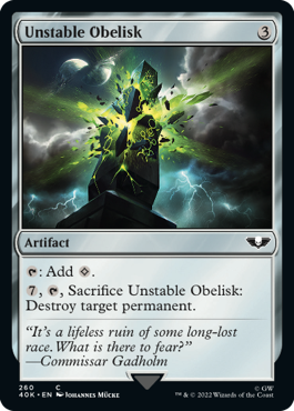 【ENG】《不安定なオベリスク/Unstable Obelisk》[40K]
