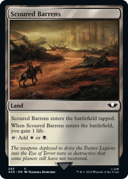 【ENG】《磨かれたやせ地/Scoured Barrens》[40K]