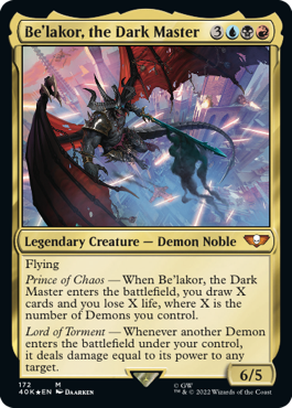 【ENG】【Foil】《暗闇の君主、ベ＝ラコール/Be'lakor, the Dark Master》[40K]