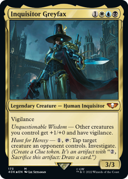 【ENG】【Foil】《異端審問官、グレイファクス/Inquisitor Greyfax》[40K]