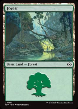 【ENG】【Foil】《森/Forest》(285)[TDM]