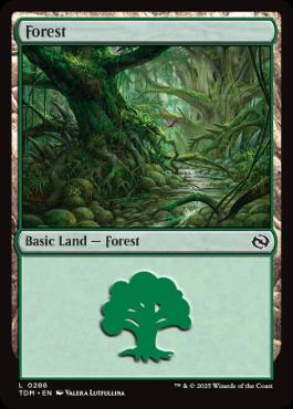 【ENG】【Foil】《森/Forest》(286)[TDM]