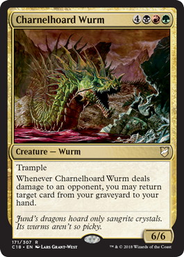 【ENG】《納骨蔵のワーム/Charnelhoard Wurm》[C18]