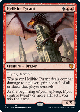【ENG】《ヘルカイトの暴君/Hellkite Tyrant》[C21]