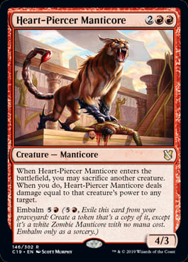 【ENG】《心臓貫きのマンティコア/Heart-Piercer Manticore》[C19]