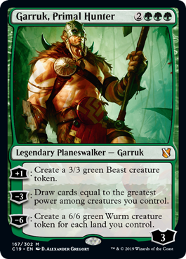 【ENG】《原初の狩人、ガラク/Garruk, Primal Hunter》[C19]