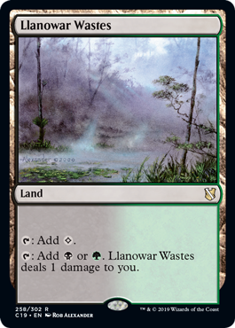 【ENG】《ラノワールの荒原/Llanowar Wastes》[C19]