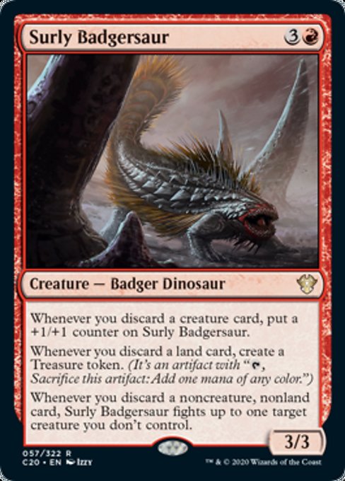 【ENG】《無愛想なアナグマザウルス/Surly Badgersaur》[C20]
