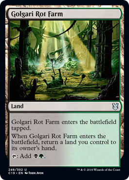 【ENG】《ゴルガリの腐敗農場/Golgari Rot Farm》[C19]