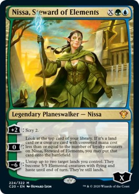 【ENG】《自然に仕える者、ニッサ/Nissa, Steward of Elements》[C20]