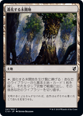 【JPN】《進化する未開地/Evolving Wilds》[C19]