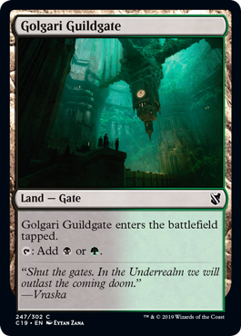 【ENG】《ゴルガリのギルド門/Golgari Guildgate》[C19]