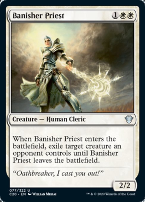 【ENG】《放逐する僧侶/Banisher Priest》[C20]