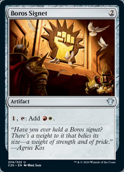 【ENG】《ボロスの印鑑/Boros Signet》[C20]