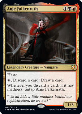 【ENG】【Foil】《エインジー・ファルケンラス/Anje Falkenrath》[C19]