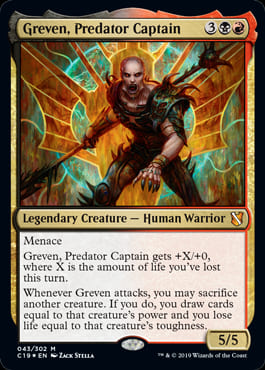 【ENG】【Foil】《プレデターの艦長、グレヴェン/Greven, Predator Captain》[C19]