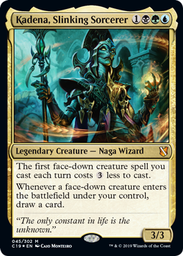 【ENG】【Foil】《滑り寄る魔術師、カディーナ/Kadena, Slinking Sorcerer》[C19]