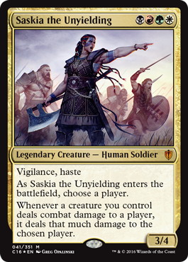 【ENG】【Foil】《不撓のサスキア/Saskia the Unyielding》[C16]