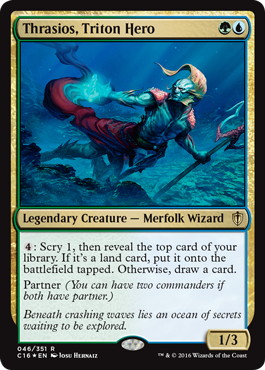 【ENG】【Foil】《トリトンの英雄、トラシオス/Thrasios, Triton Hero》[C16]