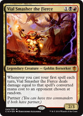 【ENG】【Foil】《激情の薬瓶砕き/Vial Smasher the Fierce》[C16]