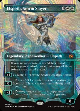 【ENG】【Foil】■ハロー■《嵐の討伐者、エルズペス/Elspeth, Storm Slayer》[TDM]