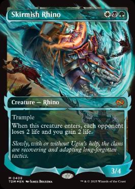 【ENG】【Foil】■ショーケース■《遊撃サイ/Skirmish Rhino》[TDM]