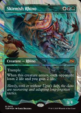 【ENG】【Foil】■ハロー■《遊撃サイ/Skirmish Rhino》[TDM]