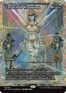 【ENG】【Foil】■フラクチャー■《呪い布の包帯/Cursecloth Wrappings》[DFT]