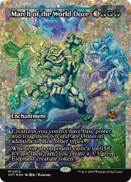 【ENG】【Foil】■フラクチャー■《世界軟泥の進撃/March of the World Ooze》[DFT]