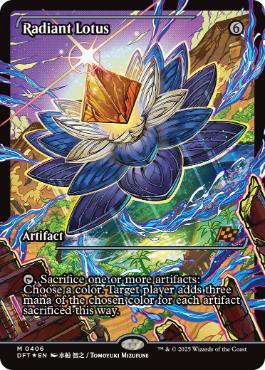 【ENG】【Foil】■ショーケース■《光輝の睡蓮/Radiant Lotus》[DFT]