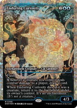 【ENG】【Foil】■フラクチャー■《永劫の好奇心/Enduring Curiosity》[DSK]