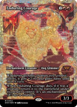 【ENG】【Foil】■フラクチャー■《永劫の勇気/Enduring Courage》[DSK]