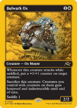 【ENG】【Foil】■FP■《防壁の雄牛/Bulwark Ox》[DFT]