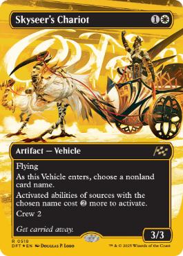 【ENG】【Foil】■FP/ボーダーレス■《空見の戦車/Skyseer's Chariot》[DFT]